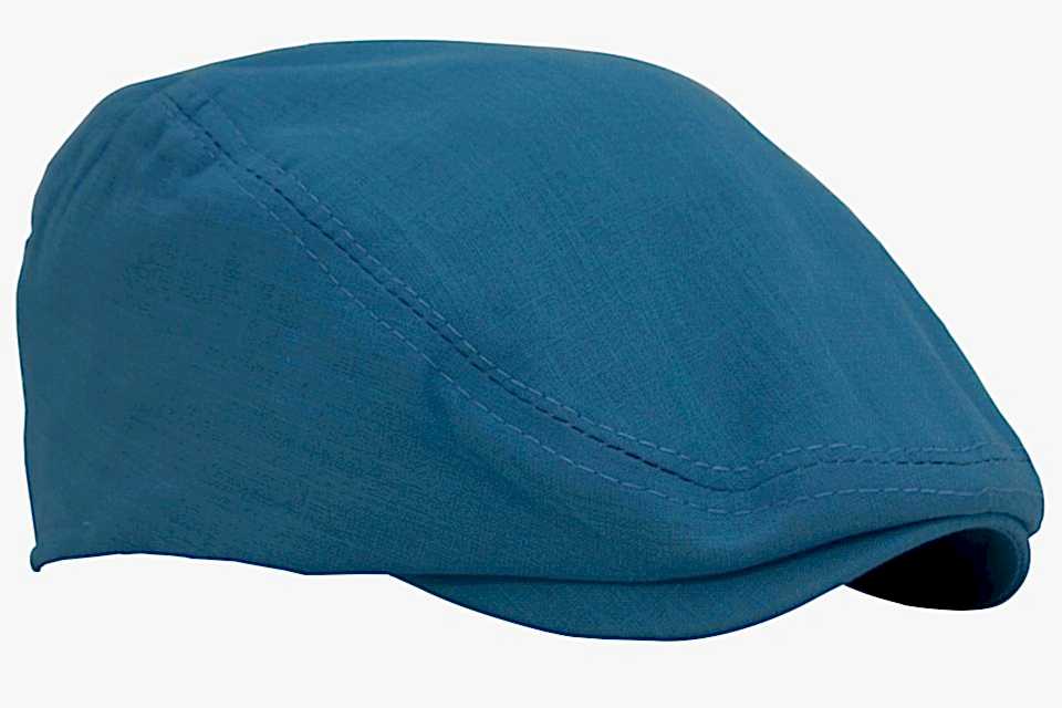 Mavi Kasket Pamuklu London Flat Cap Şapka