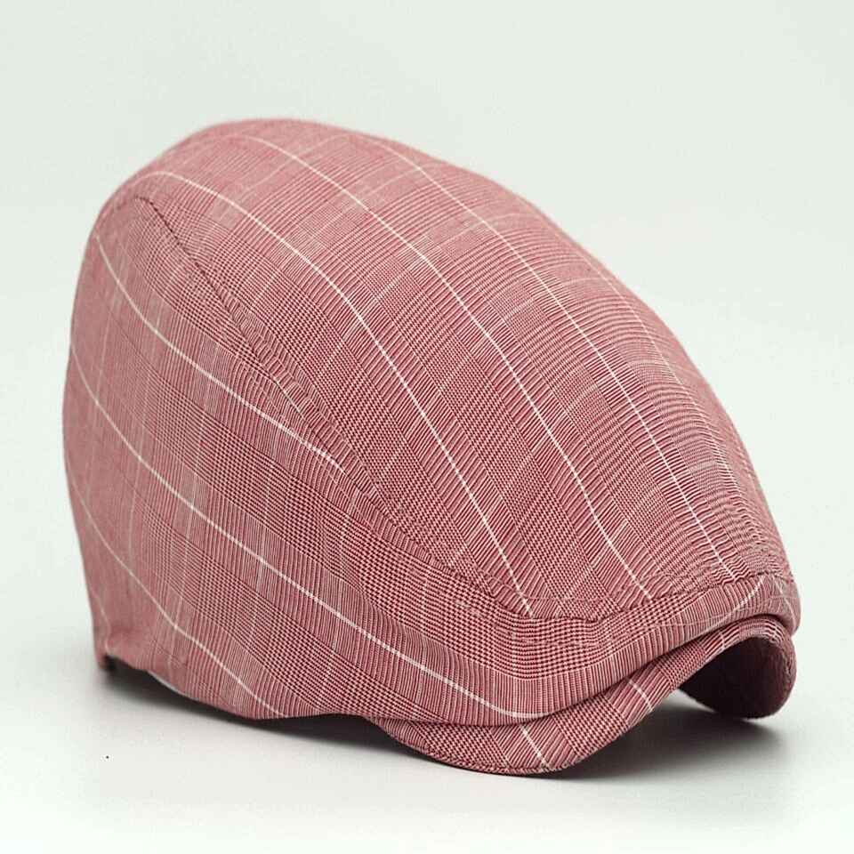 Erkek Kasket Keten Yazlık Flat Cap Şapka şapkadan.da!