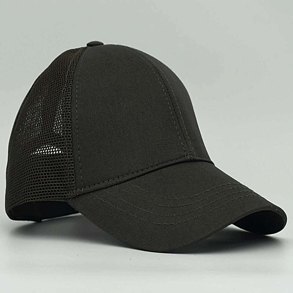 Unisex Ayarlanabilir Haki Fileli Spor Basic Şapka