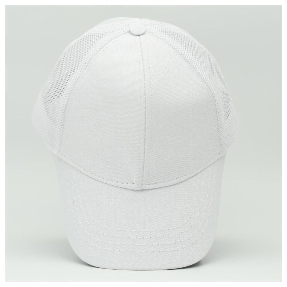 Unisex Ayarlanabilir Beyaz Fileli Spor Basic Şapka