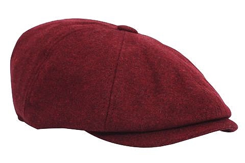Kışlık Kaşe Kumaş Erkek Şapka Kasket Newsboy Peaky Blinders Kap Hat Bordo
