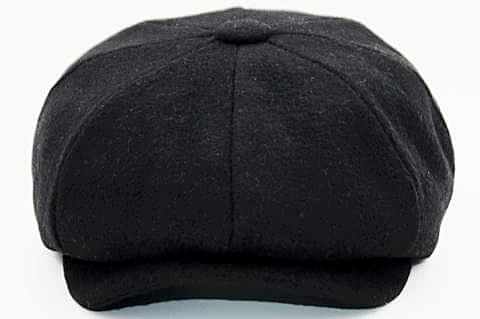 Peaky Blinders Şapka Newsboy Trend 8 Parça Kasket Siyah