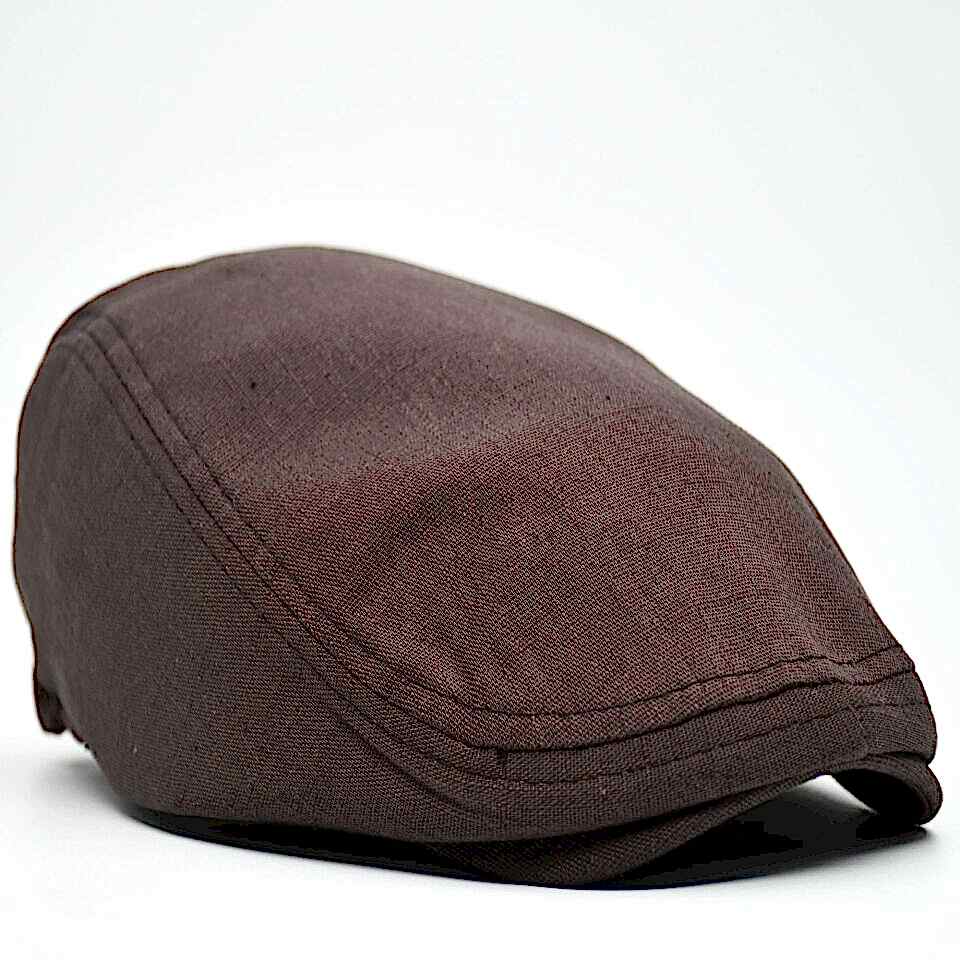 Erkek Kasket Keten Yazlık Flat Cap Şapka